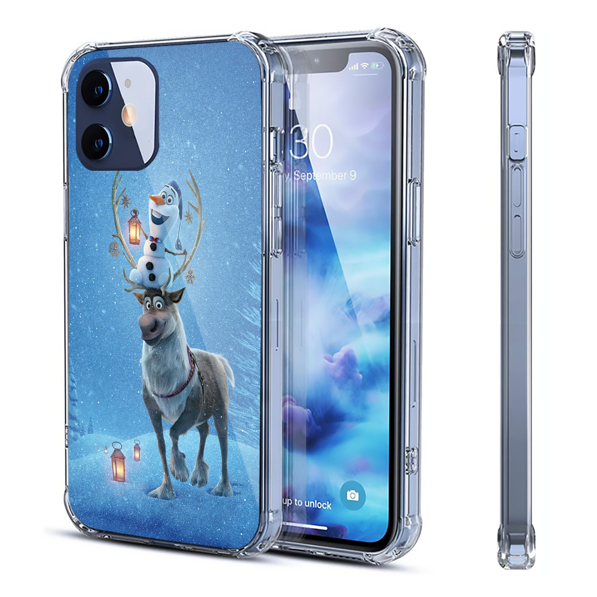 （画像用） アナと雪の女王 アンナ エルサ Frozen Anna Elsa 【iPhone 12シリーズ対応】透明スマホケース（クリアソフトケース）